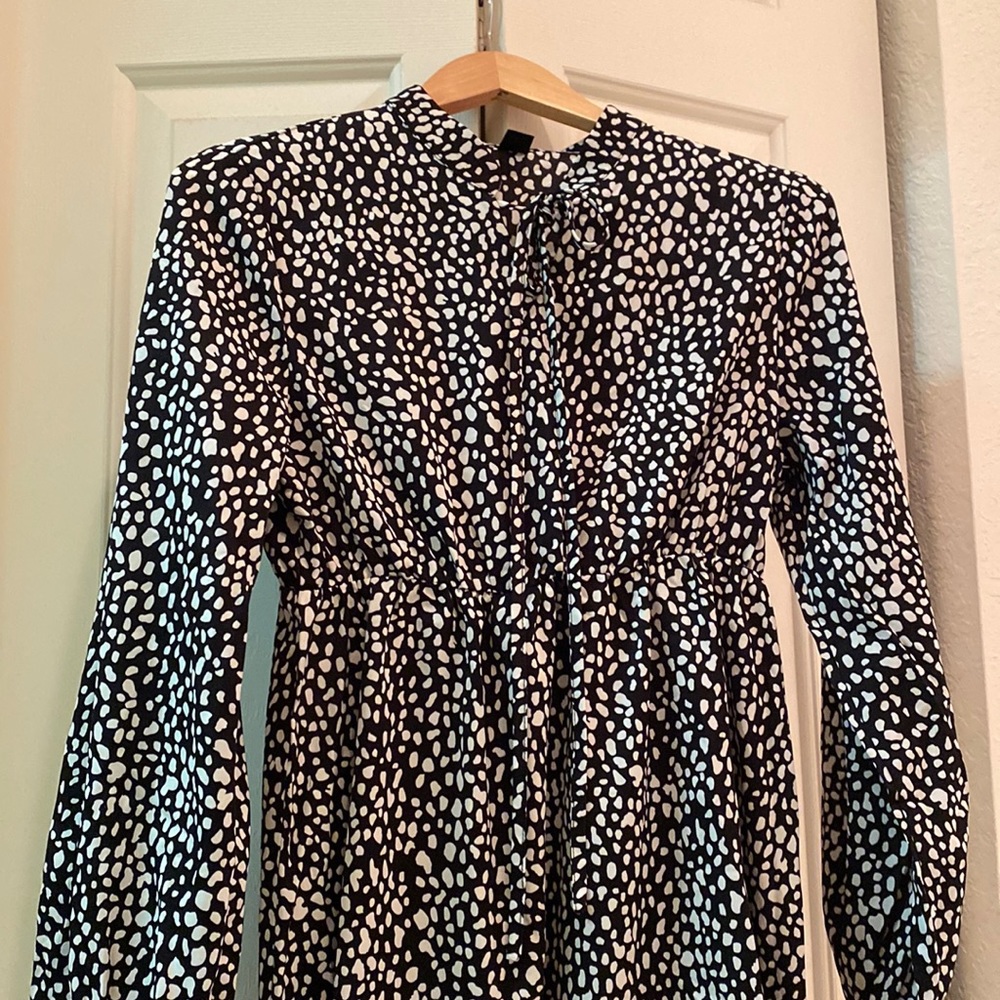 Black & White Print SHEIN Dress